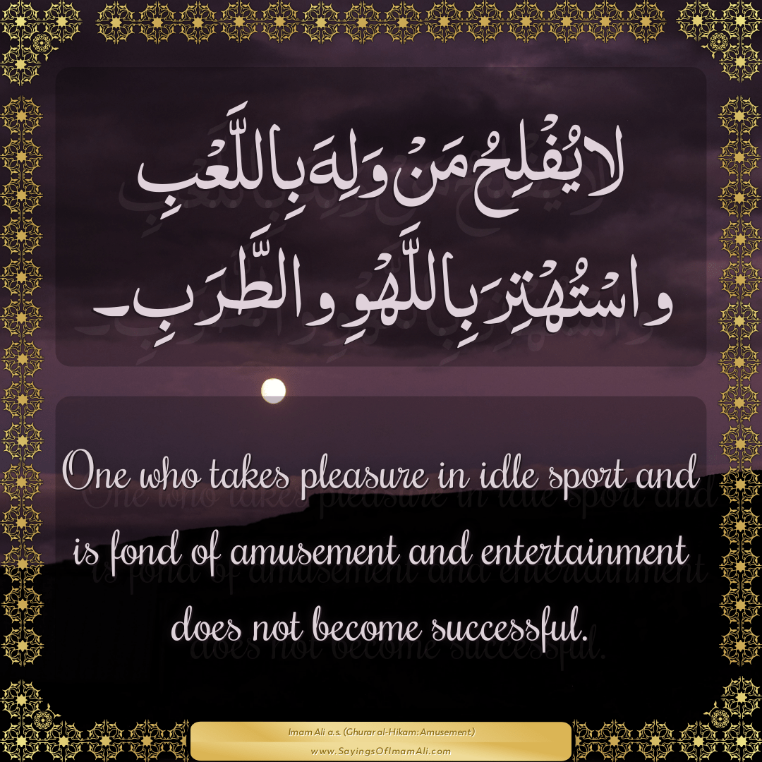 One who takes pleasure in idle sport and is fond of amusement and...
